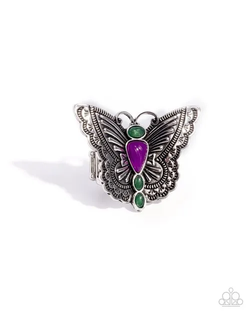 Paparazzi Jewelry Rings Paparazzi Ring Adolescent Aerial Purple Paparazzi Jewelry Rings Paparazzi Ring Adolescent Aerial Purple