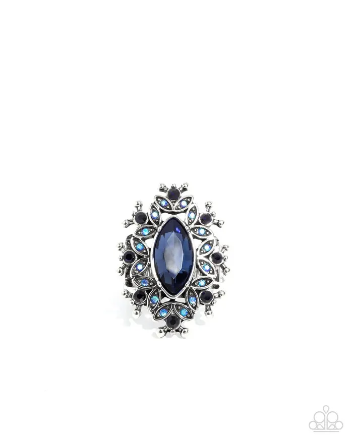 Paparazzi Jewelry Rings Paparazzi Ring Elaborate Effect Blue Paparazzi Jewelry Rings Paparazzi Ring Elaborate Effect Blue
