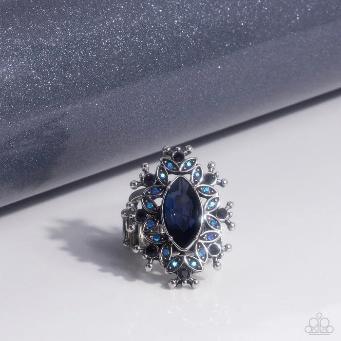 Paparazzi Jewelry Rings Paparazzi Ring Elaborate Effect Blue Paparazzi Jewelry Rings Paparazzi Ring Elaborate Effect Blue
