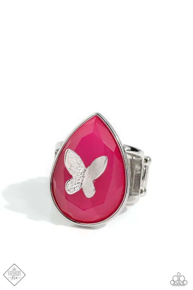 Paparazzi Jewelry Rings Paparazzi Ring In Plain BRIGHT Pink Paparazzi Jewelry Rings Paparazzi Ring In Plain BRIGHT Pink