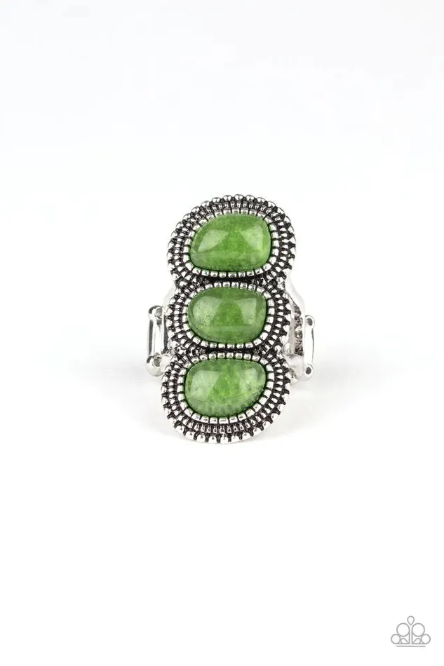 Paparazzi Jewelry Rings Paparazzi Ring Radiant Rubble Green