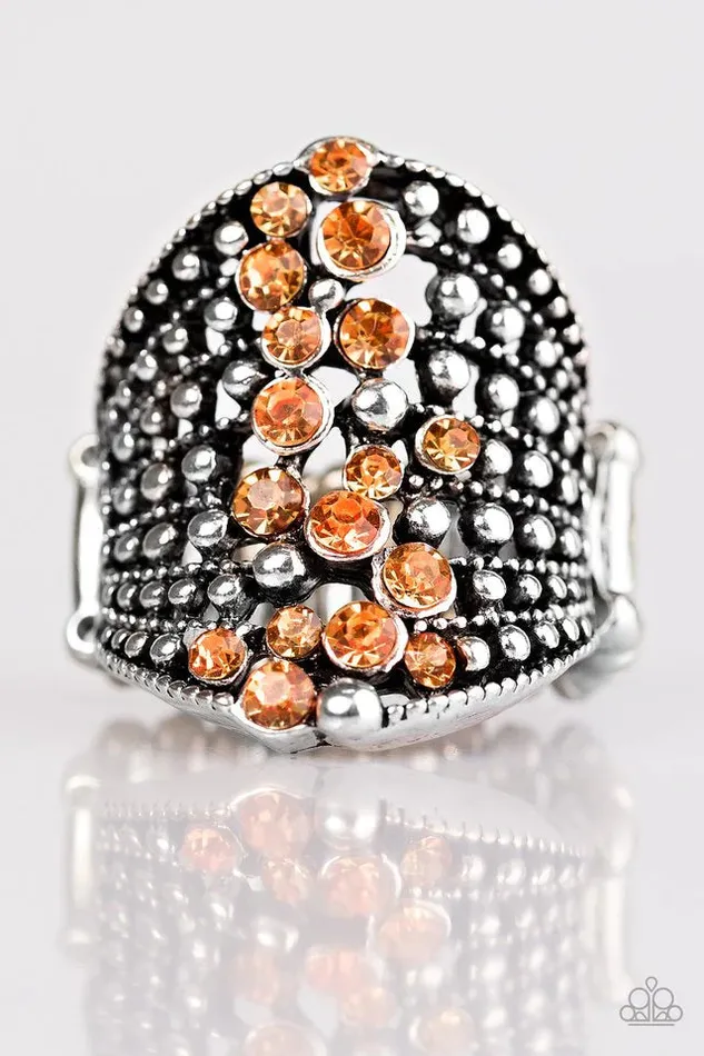 Paparazzi Jewelry Rings Paparazzi Ring Spotlight Sparkle Orange