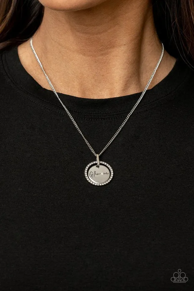Paparazzi Necklace Glamma Glamorous White Paparazzi Jewelry Necklaces
