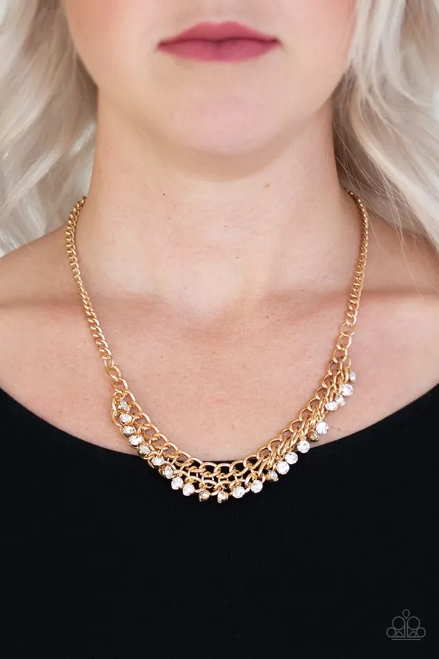 Paparazzi Necklace Glow and Grind Gold Paparazzi Jewelry Necklaces