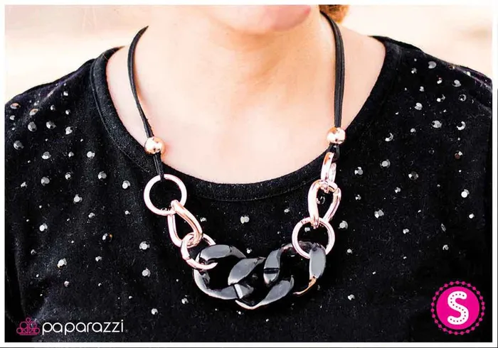 Paparazzi Necklace Joined At the Hip Black Paparazzi Jewelry Necklaces