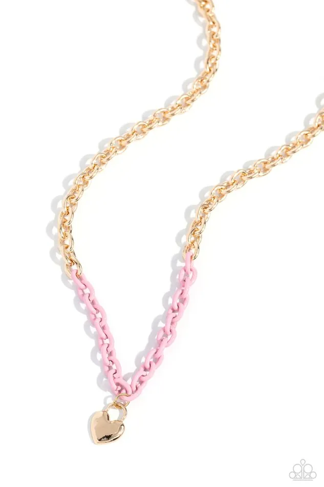 Paparazzi Necklace Locked Down Pink Paparazzi Jewelry Necklaces Paparazzi Necklace Locked Down Pink Paparazzi Jewelry Necklaces