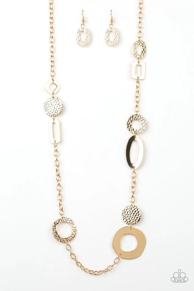 Paparazzi Necklace Metro Scene Gold Paparazzi Jewelry Necklaces