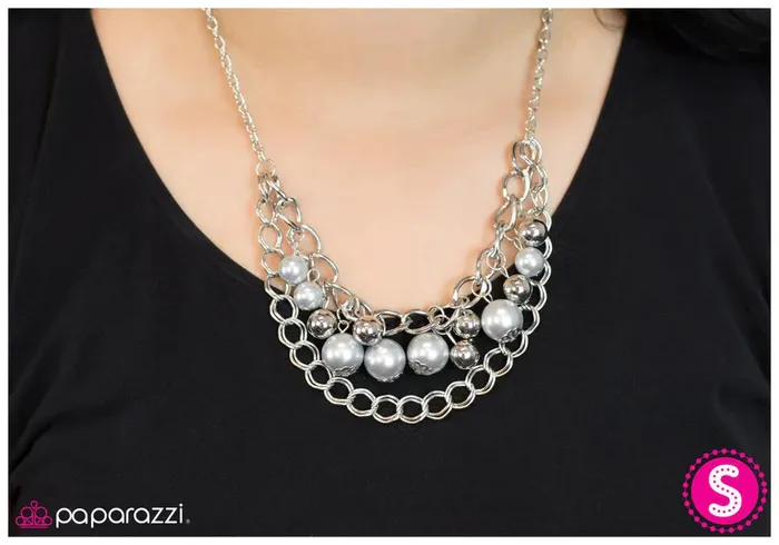 Paparazzi Necklace Parallel Perception Silver Paparazzi Jewelry Necklaces