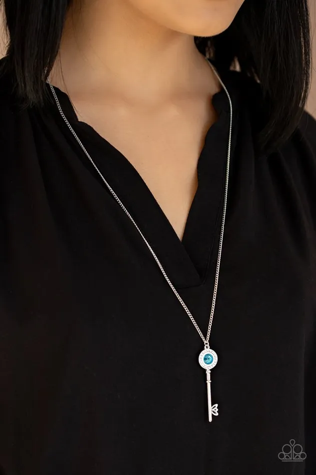 Paparazzi Necklace Secret Shimmer Blue Paparazzi Jewelry Necklaces