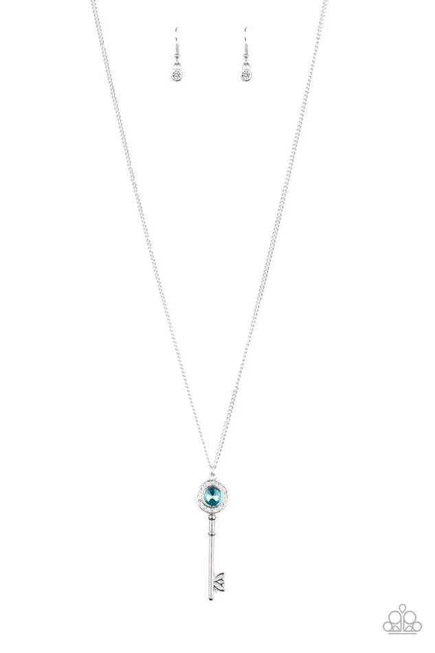 Paparazzi Necklace Secret Shimmer Blue Paparazzi Jewelry Necklaces