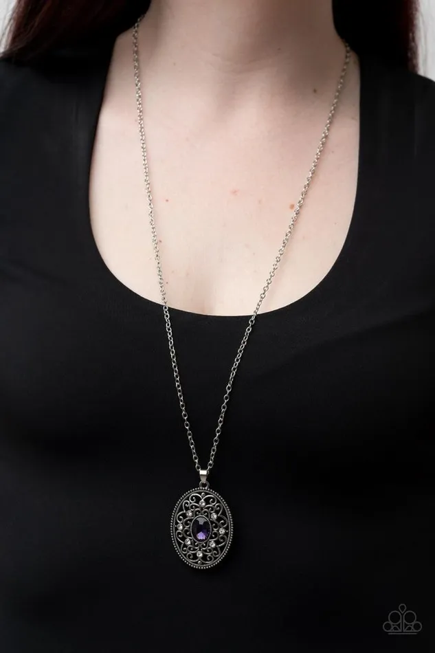 Paparazzi Necklace Sonata Swing Purple Paparazzi Jewelry Necklaces