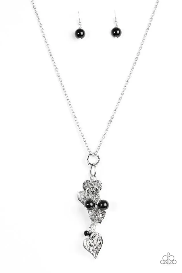 Paparazzi Necklace Take The Plunge Black Paparazzi Jewelry Necklaces