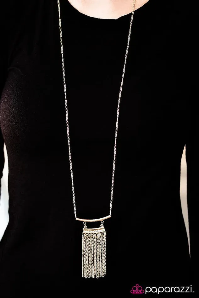 Paparazzi Necklace Tempting Temptress Gold Paparazzi Jewelry Necklaces