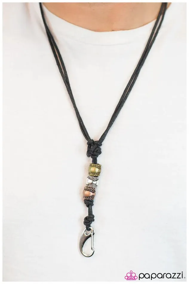 Paparazzi Necklace The Third Degree Black Paparazzi Jewelry Necklaces