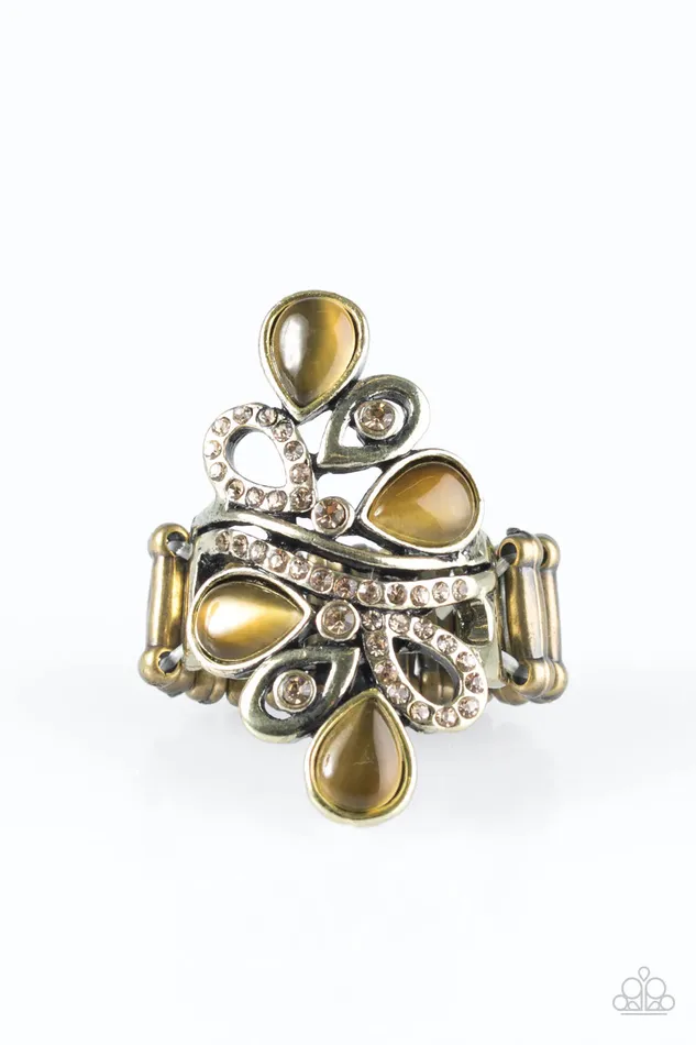 Paparazzi Ring MOONBEAMING With Pride Brass Paparazzi Jewelry Rings
