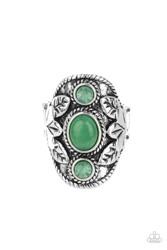 Paparazzi Ring PALMS Up Green Paparazzi Jewelry Rings Paparazzi Ring PALMS Up Green Paparazzi Jewelry Rings