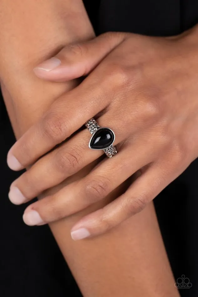 Paparazzi Ring Rainbow Raindrops Black Paparazzi Jewelry Rings