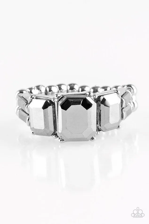 Paparazzi Ring Rogue Royal Silver Paparazzi Jewelry Rings