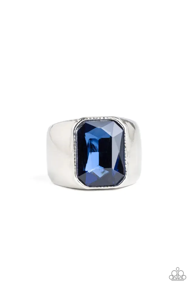 Paparazzi Ring Scholar Blue Paparazzi Jewelry Rings
