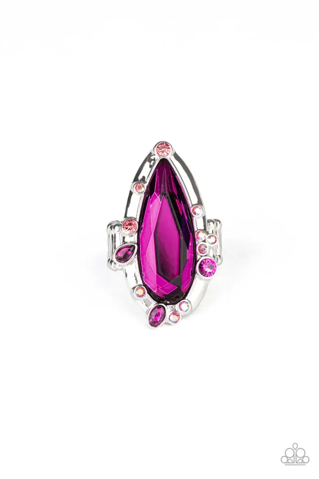 Paparazzi Ring Sparkle Smitten Pink Paparazzi Jewelry Rings