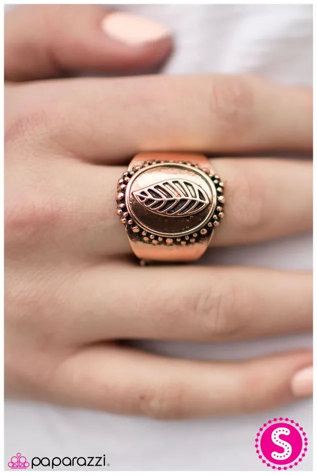 Paparazzi Ring What a ReLEAF Copper Paparazzi Jewelry Rings