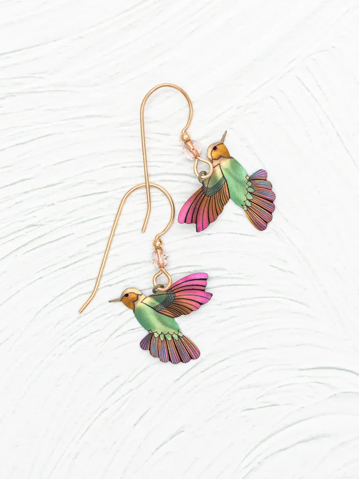 Picaflor Earrings in Living Coral Holly Yashi Earrings