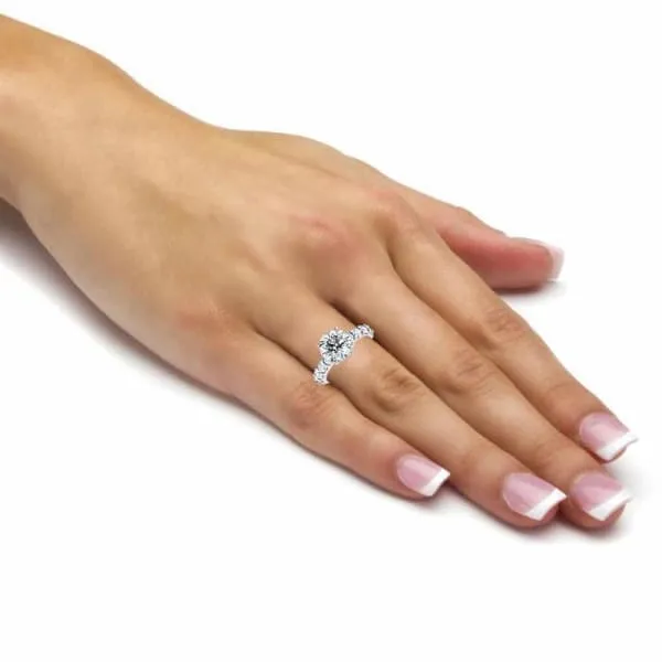 Platinum Engagement Ring With Center Diamond 303ct H VS2 Round Brilliant Cut RN70000 Diamond Source NYC Rings