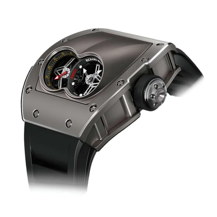 Richard Mille Pablo Mac Donough RM 053 50mm Manual Winding Tourbillon Watch Armored Dial in Titanium Carbide Case Black Rubber Strap Richard Mille Watches Richard Mille Pablo Mac Donough RM 053 50mm Manual Winding Tourbillon Watch Armored Dial in Titanium Carbide Case Black Rubber Strap Richard Mille Watches