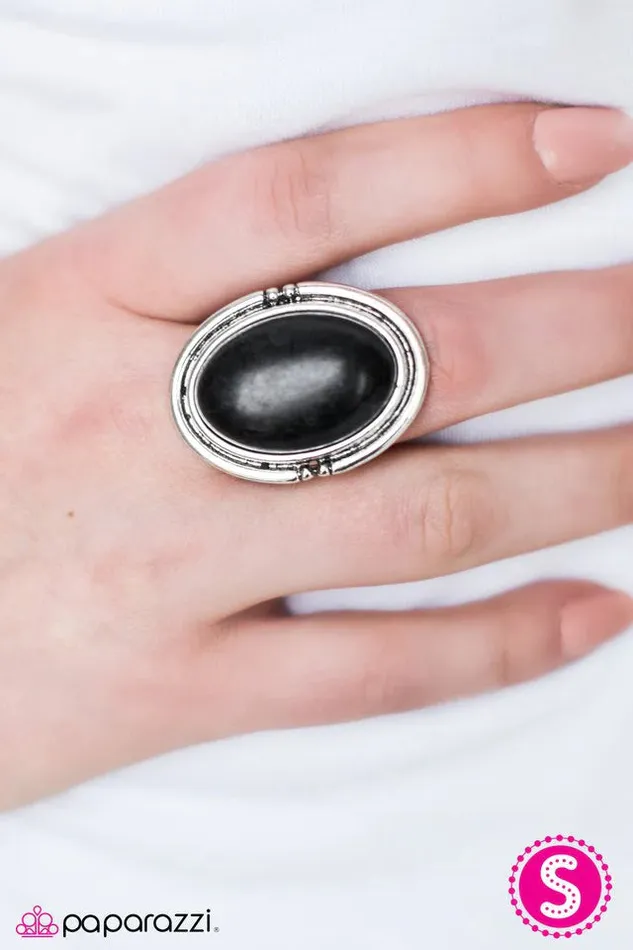Rings Paparazzi Jewelry Paparazzi Ring A Rolling SANDSTONE Black
