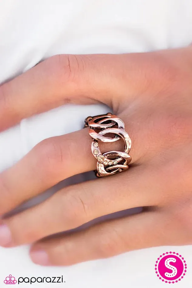 Rings Paparazzi Jewelry Paparazzi Ring An Extra Side Of Sparkle Copper
