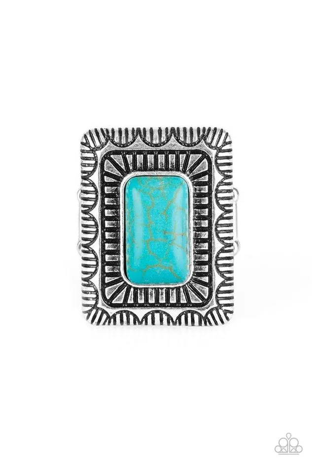 Rings Paparazzi Jewelry Paparazzi Ring Tumbleweed Deserts Blue