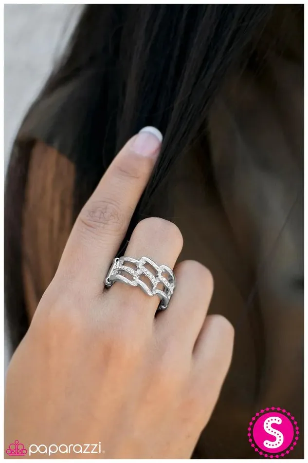 Rings Paparazzi Ring Ladies Night White Paparazzi Jewelry