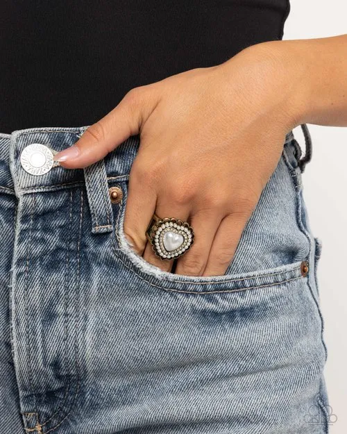 Rings Paparazzi Ring Opulent Overlay Paparazzi Jewelry