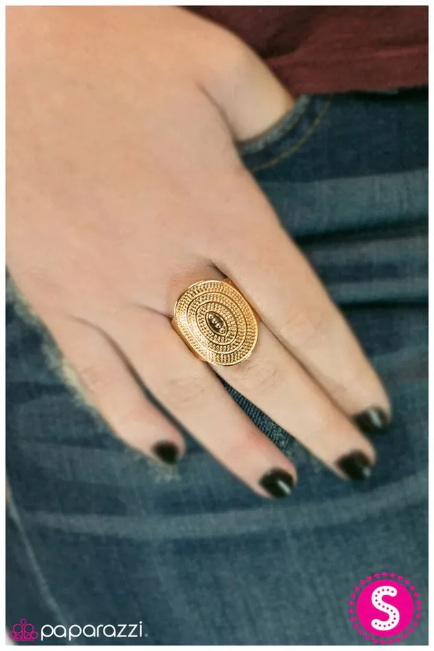 Rings Paparazzi Ring The Grand Prairie Gold Paparazzi Jewelry