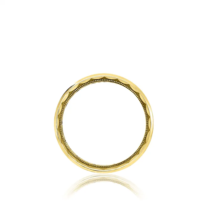 Rings Tacori Tacori Sculpted Crescent 18K Yellow Gold 5mm Mens Brushed Beveled Edge Wedding Band Rings Tacori Tacori Sculpted Crescent 18K Yellow Gold 5mm Mens Brushed Beveled Edge Wedding Band