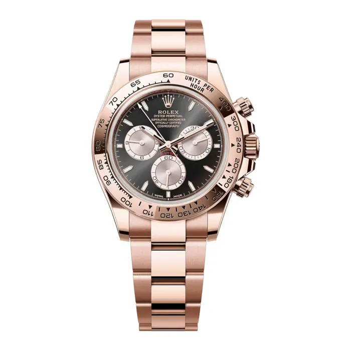 Rolex Cosmograph Daytona 40mm Ref 126505 Bright Black Steel Index Dial 18K Rose Gold Oyster Bracelet Mens Watch Rolex Bracelets Rolex Cosmograph Daytona 40mm Ref 126505 Bright Black Steel Index Dial 18K Rose Gold Oyster Bracelet Mens Watch Rolex Bracelets