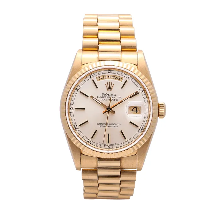 Rolex DayDate 36 Watch 18k Yellow Gold 40mm Automatic Preowned Preowned Rolex PreStyled Sets Rolex DayDate 36 Watch 18k Yellow Gold 40mm Automatic Preowned Preowned Rolex PreStyled Sets
