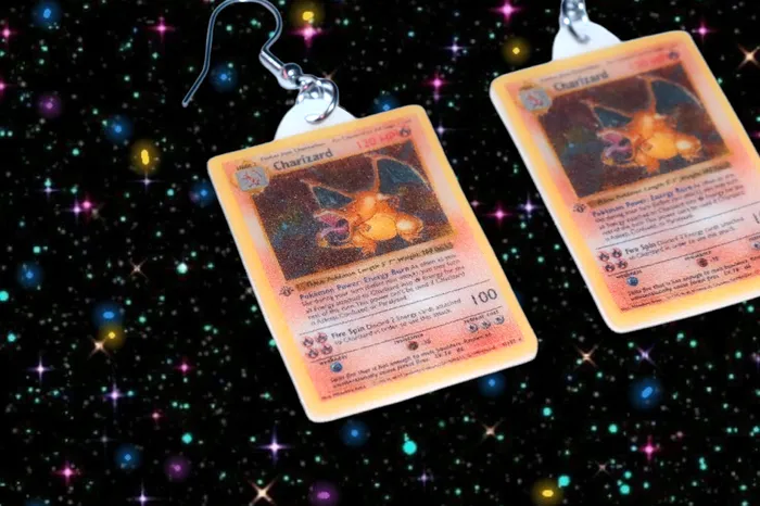 Sam Makes Things Earrings READY TO SHIP Pokmon Cards Detailed Handmade Earrings Sam Makes Things Earrings READY TO SHIP Pokmon Cards Detailed Handmade Earrings