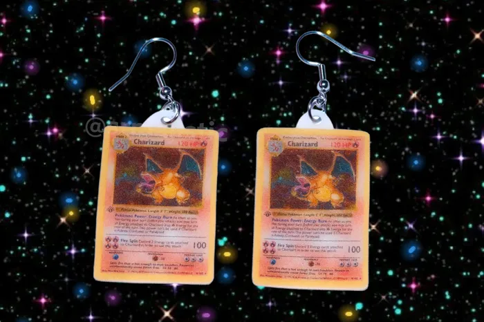 Sam Makes Things Earrings READY TO SHIP Pokmon Cards Detailed Handmade Earrings Sam Makes Things Earrings READY TO SHIP Pokmon Cards Detailed Handmade Earrings