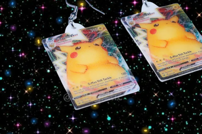 Sam Makes Things Earrings READY TO SHIP Pokmon Cards Detailed Handmade Earrings Sam Makes Things Earrings READY TO SHIP Pokmon Cards Detailed Handmade Earrings