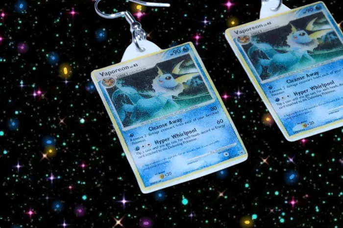 Sam Makes Things Earrings READY TO SHIP Pokmon Cards Detailed Handmade Earrings Sam Makes Things Earrings READY TO SHIP Pokmon Cards Detailed Handmade Earrings