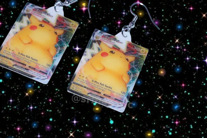 Sam Makes Things Earrings READY TO SHIP Pokmon Cards Detailed Handmade Earrings Sam Makes Things Earrings READY TO SHIP Pokmon Cards Detailed Handmade Earrings