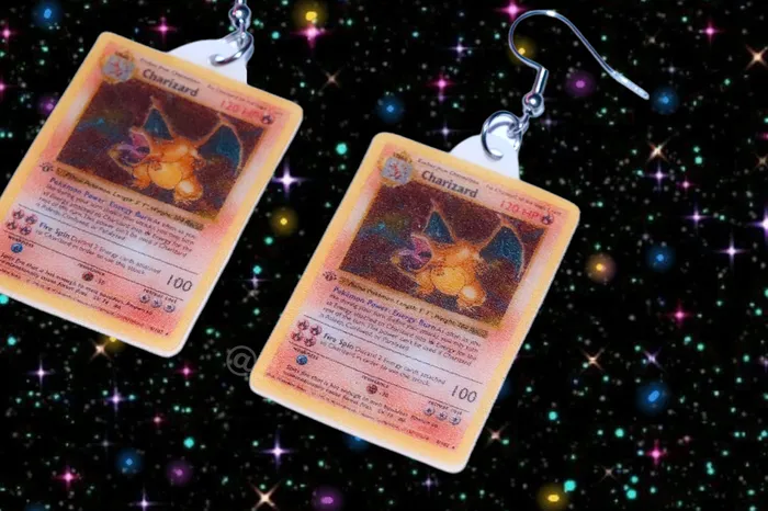Sam Makes Things Earrings READY TO SHIP Pokmon Cards Detailed Handmade Earrings Sam Makes Things Earrings READY TO SHIP Pokmon Cards Detailed Handmade Earrings