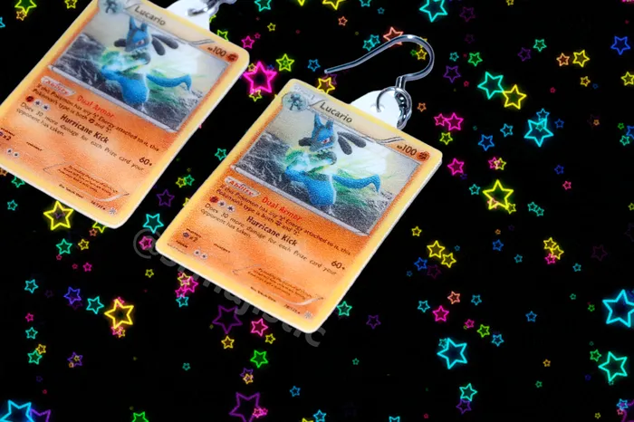 Sam Makes Things Earrings READY TO SHIP Pokmon Cards Detailed Handmade Earrings Sam Makes Things Earrings READY TO SHIP Pokmon Cards Detailed Handmade Earrings