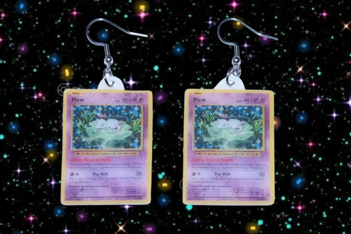 Sam Makes Things Earrings READY TO SHIP Pokmon Cards Detailed Handmade Earrings Sam Makes Things Earrings READY TO SHIP Pokmon Cards Detailed Handmade Earrings