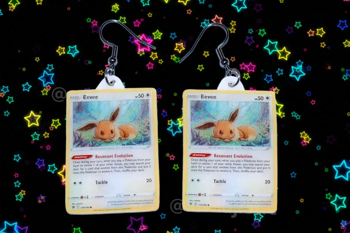 Sam Makes Things Earrings READY TO SHIP Pokmon Cards Detailed Handmade Earrings Sam Makes Things Earrings READY TO SHIP Pokmon Cards Detailed Handmade Earrings
