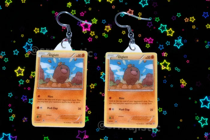 Sam Makes Things Earrings READY TO SHIP Pokmon Cards Detailed Handmade Earrings Sam Makes Things Earrings READY TO SHIP Pokmon Cards Detailed Handmade Earrings