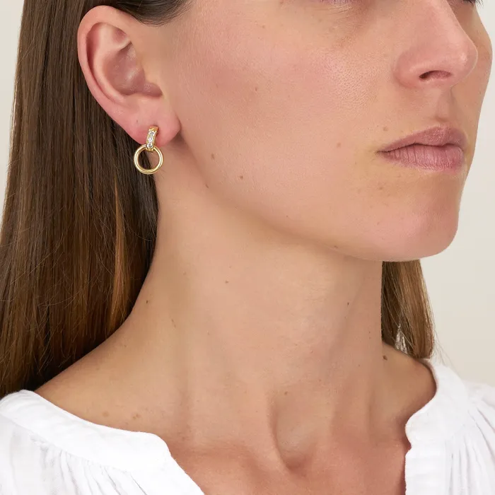 Single Stone Earrings Single Stone Astrid Hoop Earrings