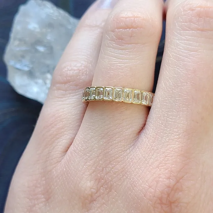 Single Stone Single Stone 18K Yellow Gold Athena Band Rings