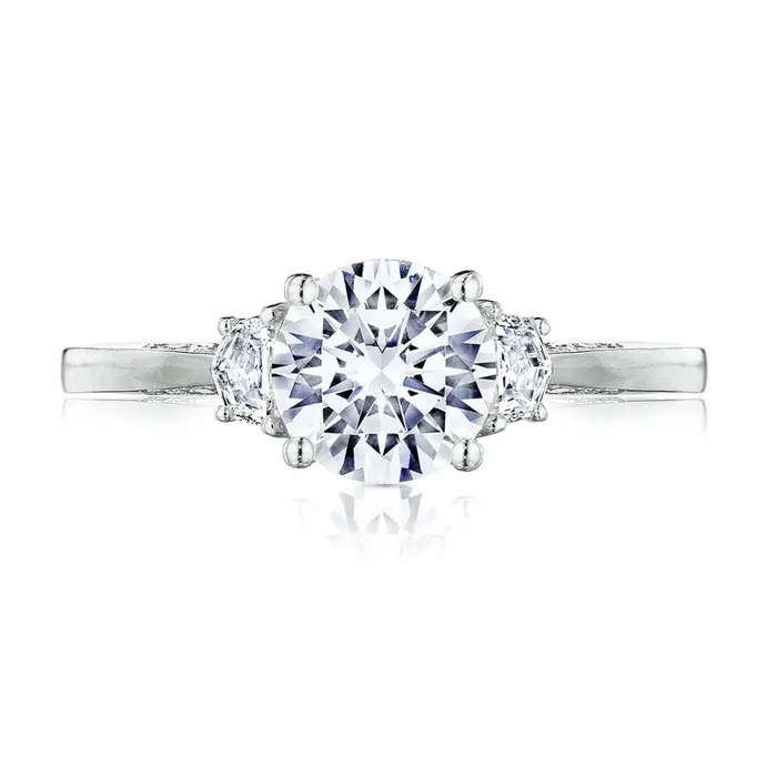 Tacori 18K White Gold Semi Mount Diamond Ring Tacori Rings